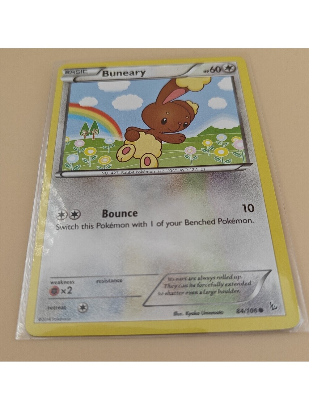 Buneary 84/106 Flashfire Reverse Holo Common Pokemon Card Mint